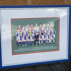 Blackburn Rovers Legends Framed Print – A Timeless Tribute to Ewood Icons
