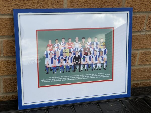 Blackburn Rovers Legends Framed Print – A Timeless Tribute to Ewood Icons