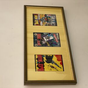 Framed batman comic cover art