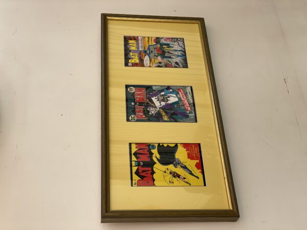 Framed batman comic cover art